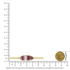 crazy lace agate rough bracelet