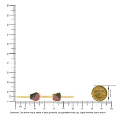 watermelon tourmaline twister bracelet