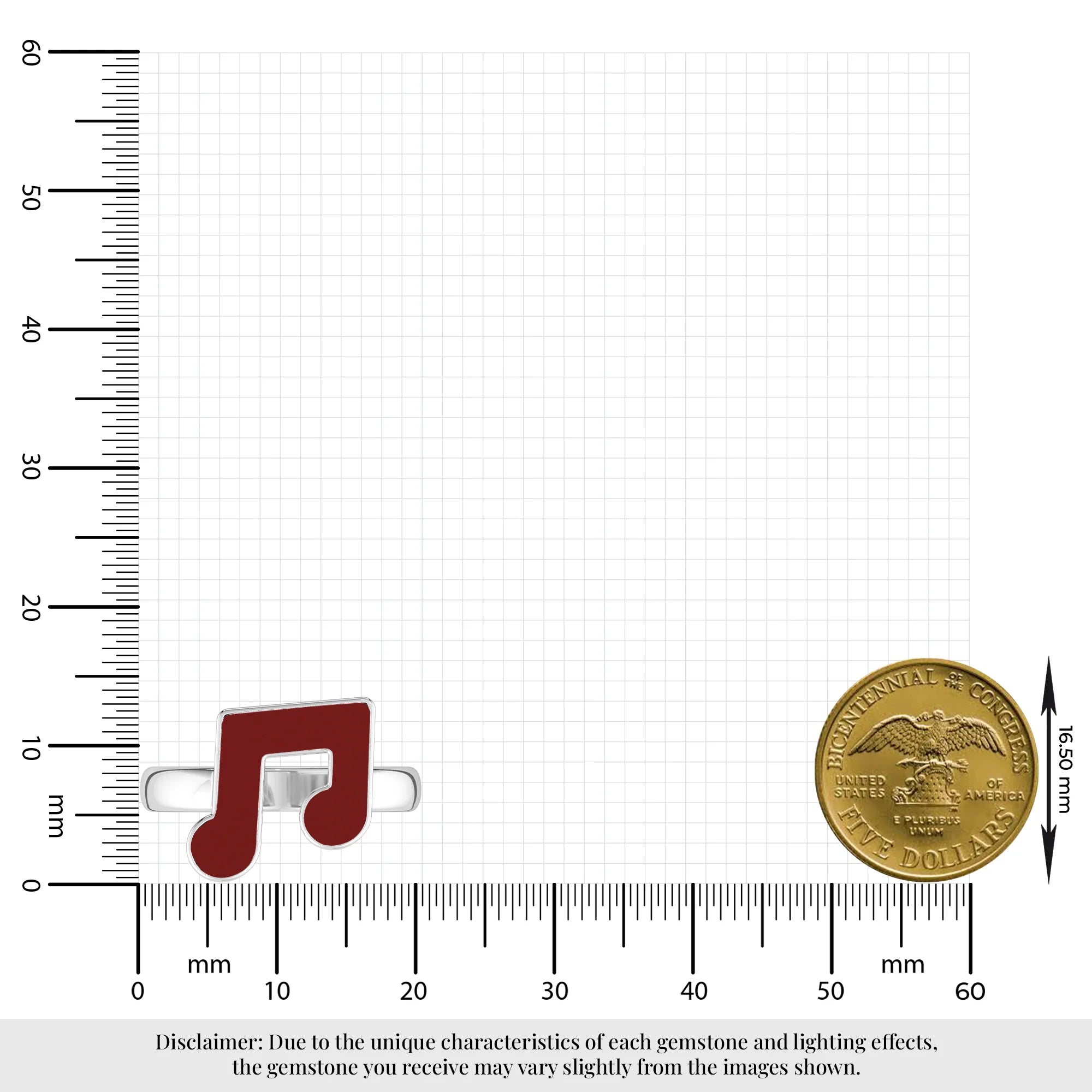 red garnet bezel-set ring