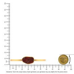 garnet rough bracelet