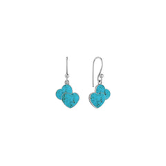turquoise slice earrings