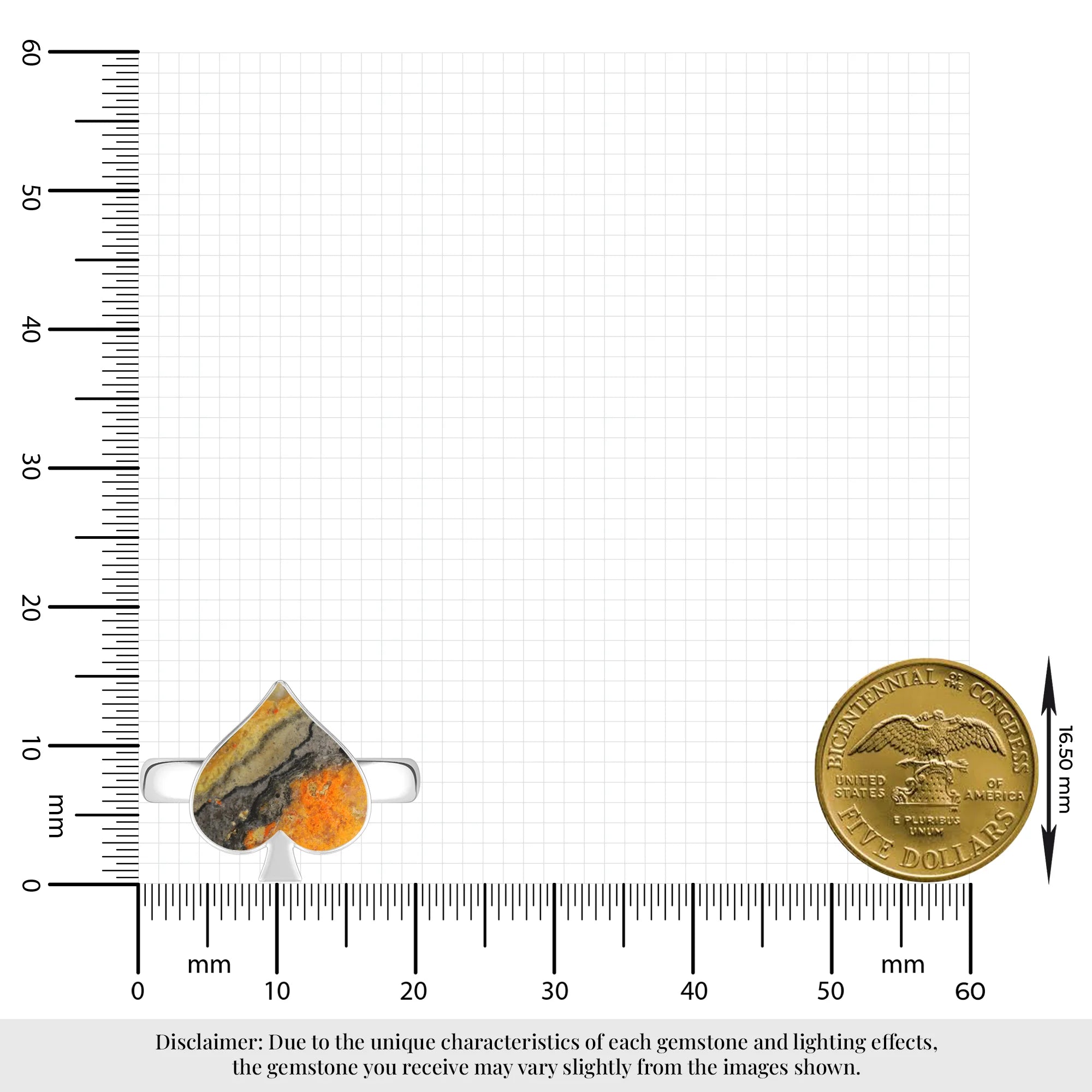 bumble bee bezel-set ring