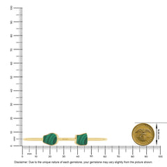 malachite twister bracelet