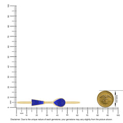 lapis lazuli cab bracelet