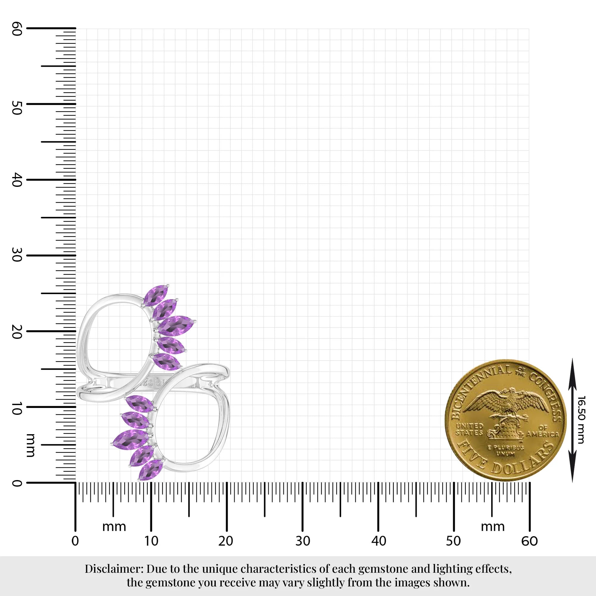 amethyst prong-set ring