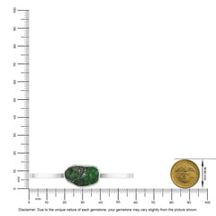 emerald rough bracelet
