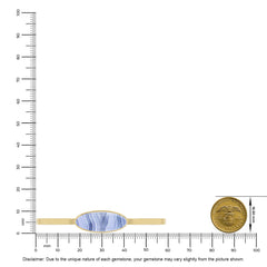 blue lace agate rough bracelet