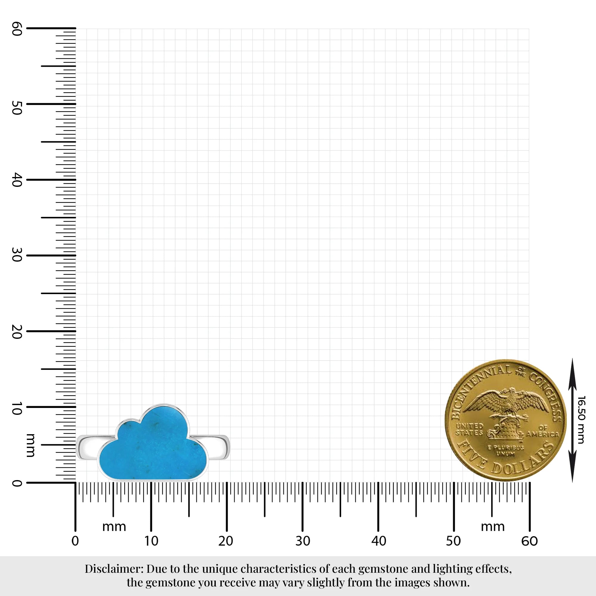 turquoise bezel-set ring