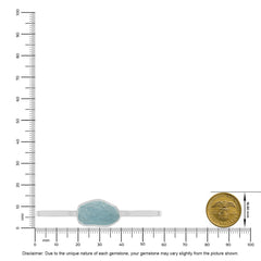 aquamarine rough bracelet