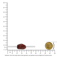 garnet rough bracelet