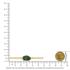 emerald rough bracelet