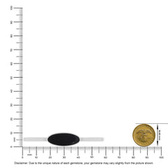 Natural Cab Shungite Oval Twister Bracelets For Women in Sterling Silver