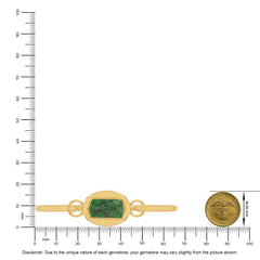 emerald rough bracelet