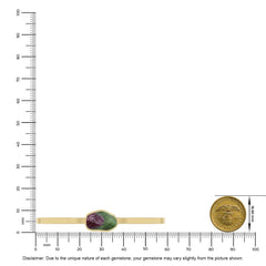 ruby-zoisite rough bracelet