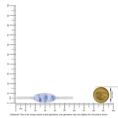 blue lace agate rough bracelet