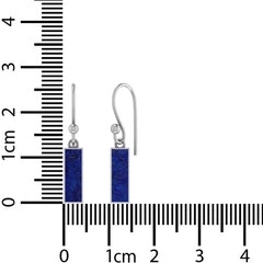 lapis lazuli slice earrings