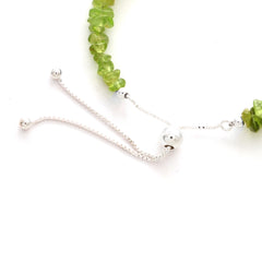 peridot rough bracelet