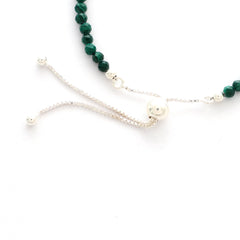 malachite cut bracelet