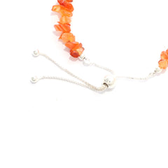 carnelian rough bracelet
