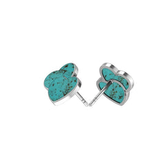 turquoise slice earrings