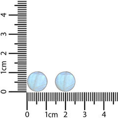 rainbow moonstone cab earrings