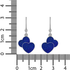 lapis lazuli slice earrings
