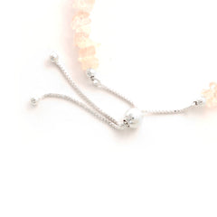 rose quartz rough bracelet