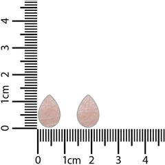 rose quartz cab earrings