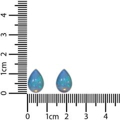 ethiopian opal cab earrings