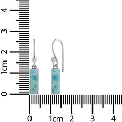 larimar slice earrings