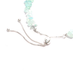 aquamarine rough bracelet