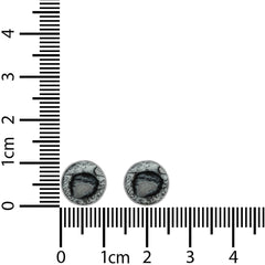 dendritic opal cab earrings