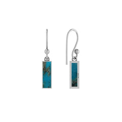 turquoise slice earrings