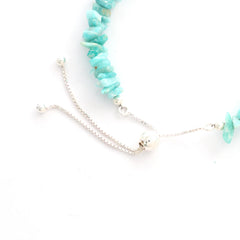 amazonite rough bracelet