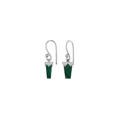 malachite earrings