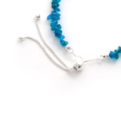 neon apatite rough bracelet