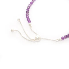 amethyst cut bracelet