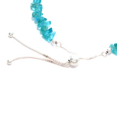 paraiba apatite rough bracelet