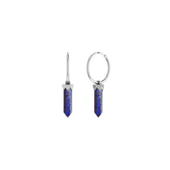lapis lazuli cut earrings