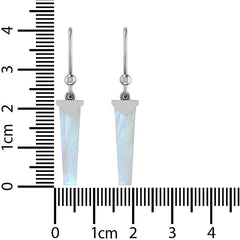 rainbow moonstone earrings