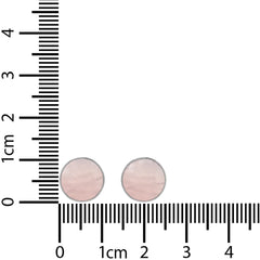 rose quartz cab earrings