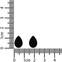 black onyx cab earrings