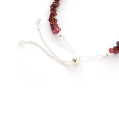 garnet rough bracelet