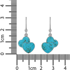 turquoise slice earrings