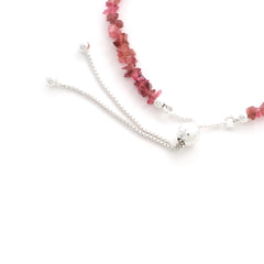 pink tourmaline rough bracelet