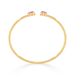 amethyst cut bracelet
