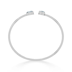 aquamarine cut bracelet