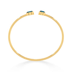 london blue topaz cut bracelet