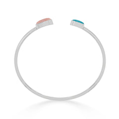 rose quartz paraiba apatite twister bracelet