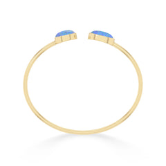 australian opal cab bracelet